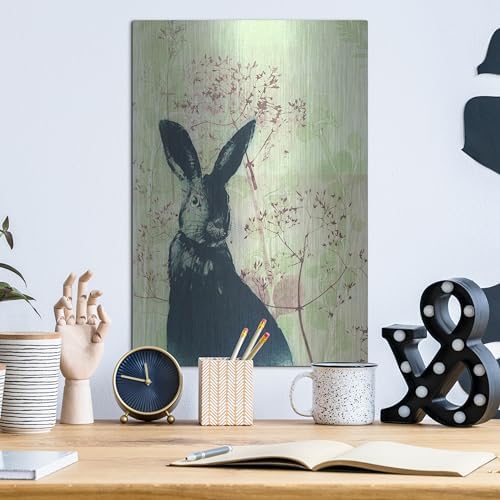 Wild Rabbit Metal Wall Art 12x16 by Trudy Rice