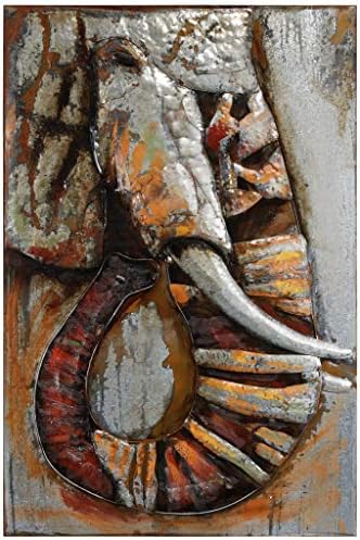 Empire Art Direct Elephant Mixed Media Wall Art 60x40x28 Inches