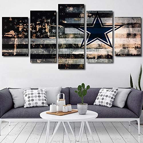 Dallas Cowboys Football Poster Wall Art Set