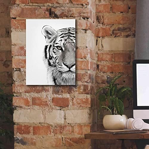 White Tiger Giclee Canvas Wall Art by Design Fabrikken