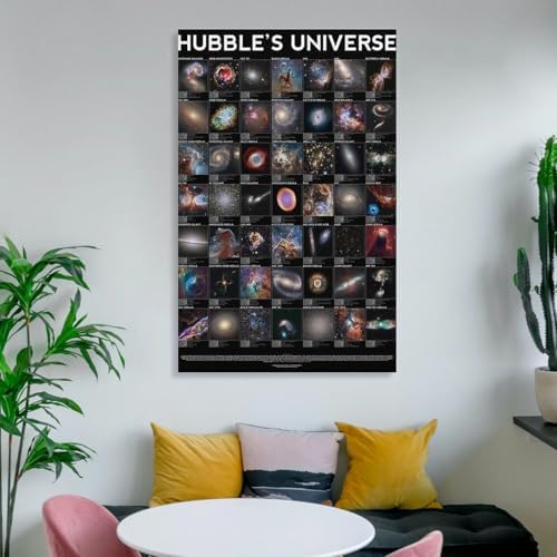Hubbles Universe Poster Canvas Wall Art 16x24inch