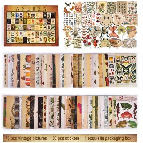 ANERZA Vintage Wall Collage Kit 100 PCS Aesthetic Decor