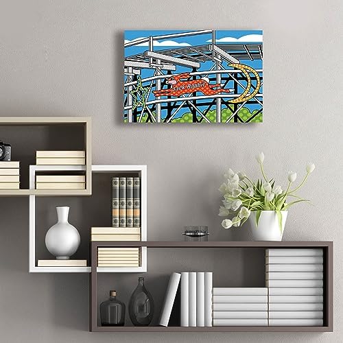 Jack Rabbit Roller Coaster Acrylic Wall Art by Ron Magnes 24x16