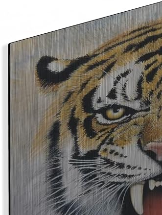 Tiger Metal Wall Art by Harro Maass 24x24