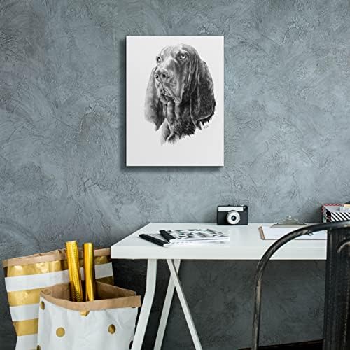Epic Graffiti B and T Coonhound Canvas Art 12x16