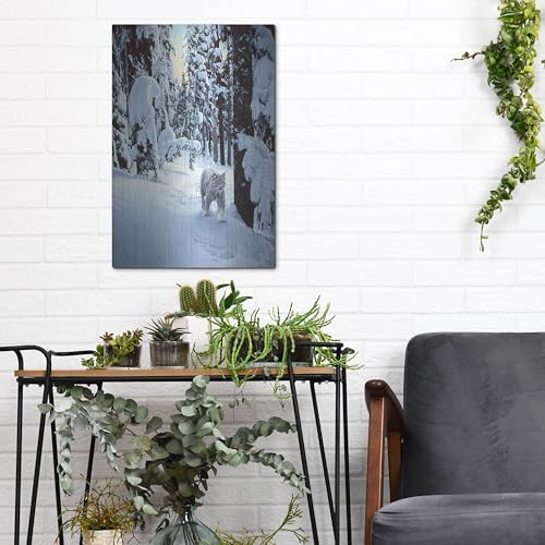 Silent Steps Metal Wall Art by Ron Parker 12x16