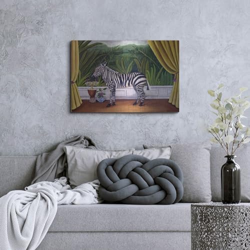 Zebra Metal Wall Art 36x24 by Catherine A Nolin
