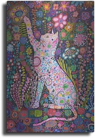 Gato2 by Noemi Ibarz Metal Wall Art 12x16