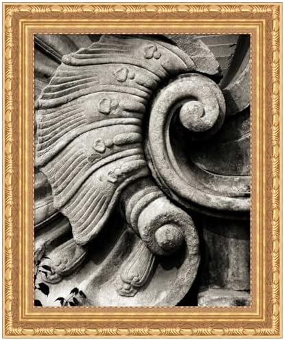 Amanti Art Framed Wall Art 24x20 Stone Carving I by Tang Ling