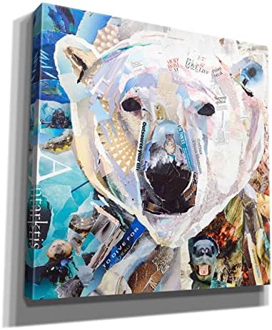Epic Graffiti Polar Bear Giclee Canvas Art 12x12