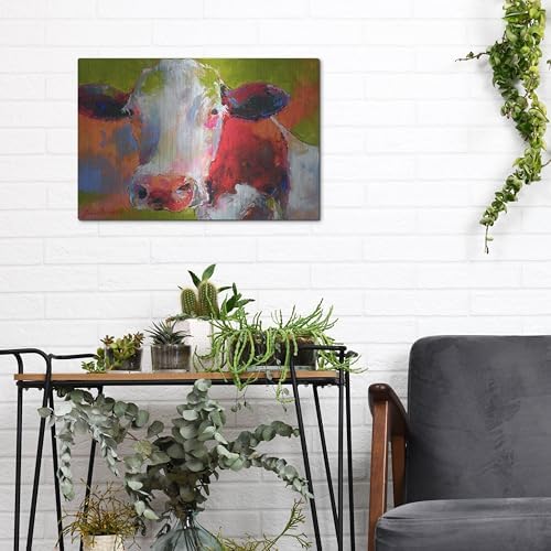 Art Cow Metal Wall Art by Richard Wallich 16x12