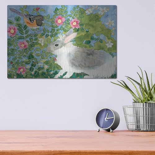 Bunny with Towee Metal Wall Art by Carissa Luminess