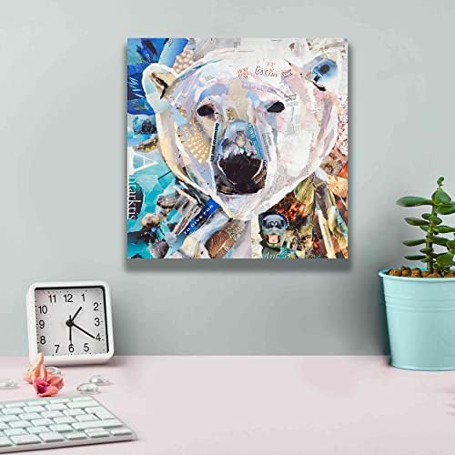 Epic Graffiti Polar Bear Giclee Canvas Art 12x12