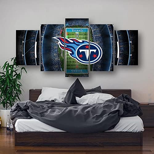 Tennessee Titans Football Poster Wall Art Set 5 Pieces