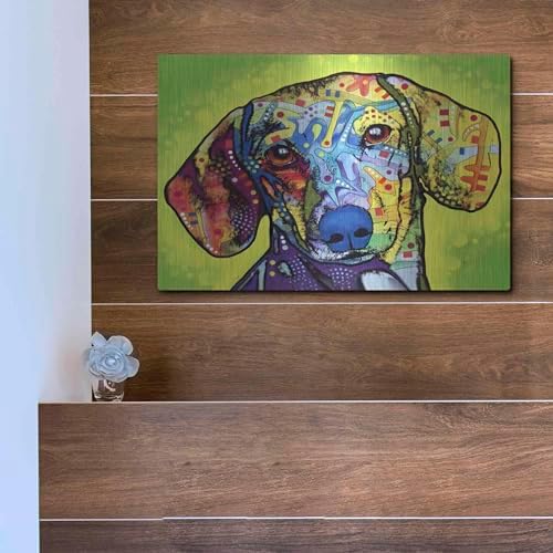 Dachshund Metal Wall Art 16x12 by Dean Russo