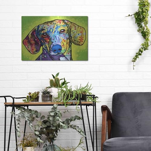 Dachshund Metal Wall Art 16x12 by Dean Russo