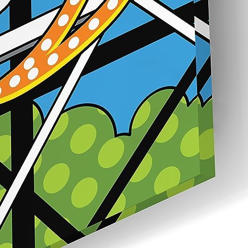 Jack Rabbit Roller Coaster Acrylic Wall Art by Ron Magnes 24x16