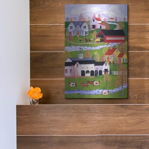 Yellow Buggy Ride Metal Wall Art 12x16