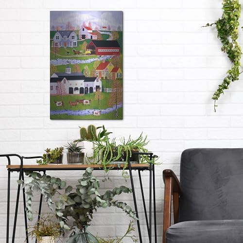 Yellow Buggy Ride Metal Wall Art 12x16