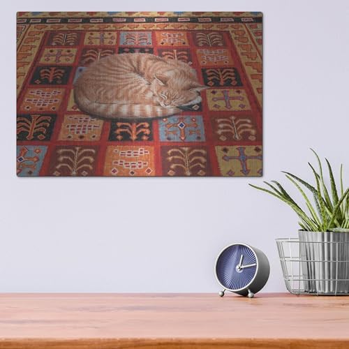 Forty Winks Metal Wall Art 16x12 by Janet Pidoux