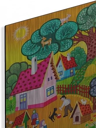 The Goat Tree Metal Wall Art 12x12 1
