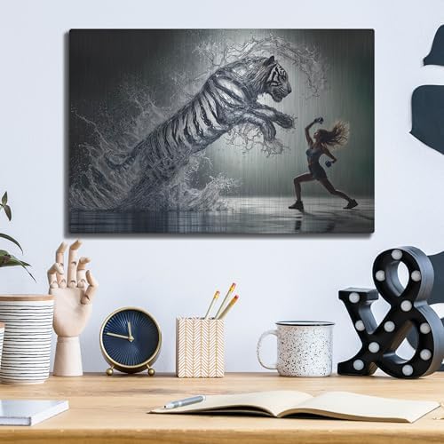 Fight Metal Wall Art by Rey Klimt 16x12
