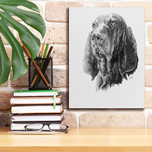 Epic Graffiti B and T Coonhound Canvas Art 12x16