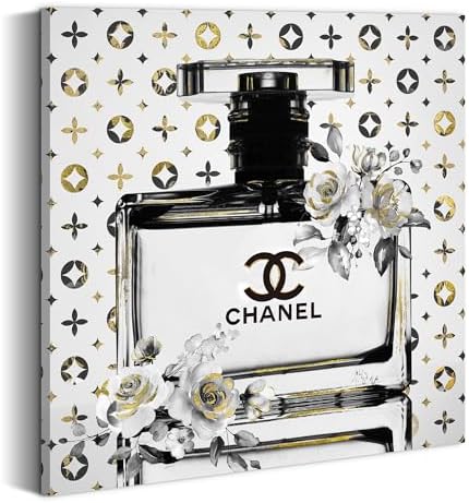 Summer Melody Perfume Bottles Canvas Wall Art