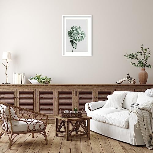 Amanti Art Framed Wall Print 33x24 Green Dried Flower
