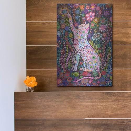 Gato2 by Noemi Ibarz Metal Wall Art 12x16