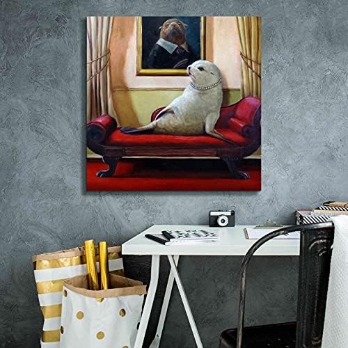 Epic Graffiti Trophy Wife by Lucia Heffernan Canvas Art 26x26