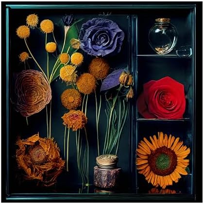 Trademark Fine Art Canvas Wall Art - Sasha Dried Flowers II for Living Room Bedroom Office Decor 1