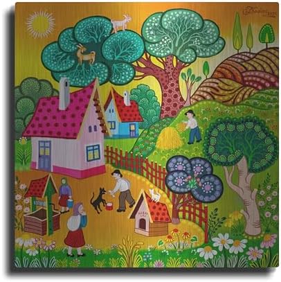 The Goat Tree Metal Wall Art 12x12 1
