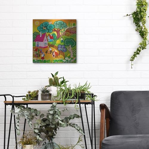 The Goat Tree Metal Wall Art 12x12 1