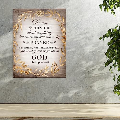 Christian Religious Canvas Wall Art Philippians 4 6 Canvas Poster Print Wall Decor