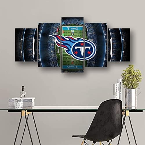 Tennessee Titans Football Poster Wall Art Set 5 Pieces