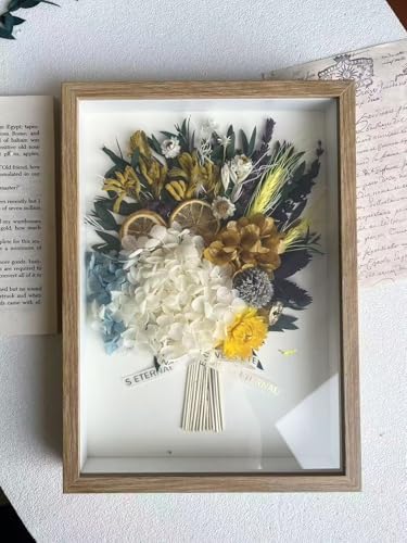Pastoral Style Dried Flowers Wall Art 8x12 Inch