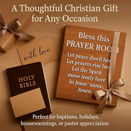 Bless This Prayer Room Canvas Print - Christian Faith Wall Art 12x16 inch