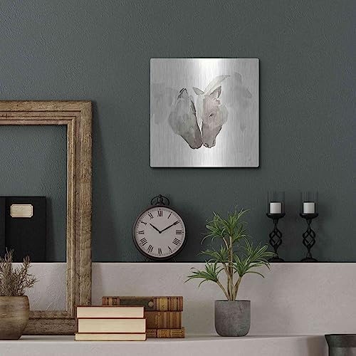 Nuzzling III Metal Wall Art by Chris Paschke 12x12