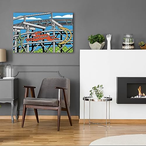 Jack Rabbit Roller Coaster Acrylic Wall Art by Ron Magnes
