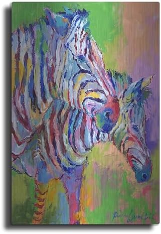 Zebra Metal Wall Art by Richard Wallich 16x24