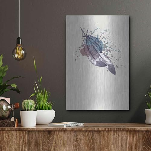 Eagle Feather II Metal Wall Art 12x16