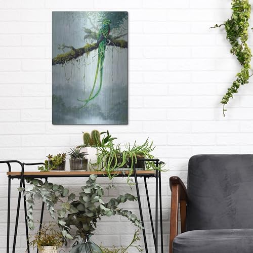 Resplendent Quetzal Metal Wall Art 12x16