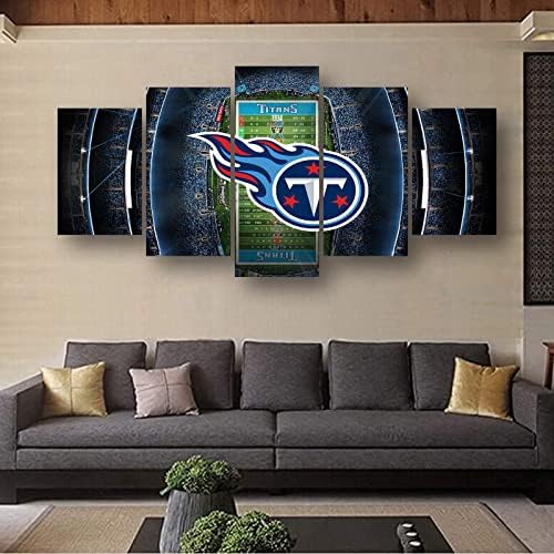 Tennessee Titans Football Poster Wall Art Set 5 Pieces