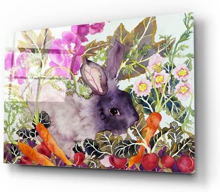 Epic Art Rabbit with Carrots Acrylic Wall Art