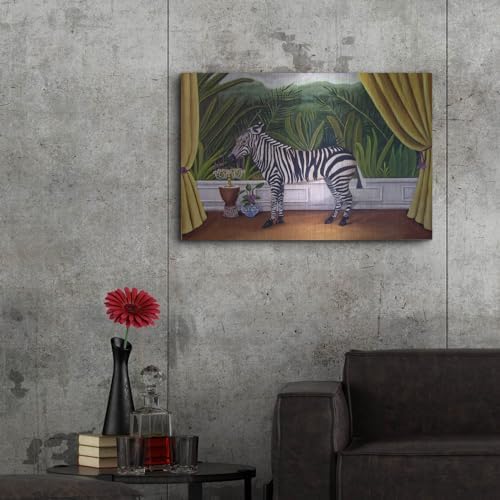 Zebra Metal Wall Art 36x24 by Catherine A Nolin