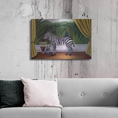 Zebra Metal Wall Art 36x24 by Catherine A Nolin