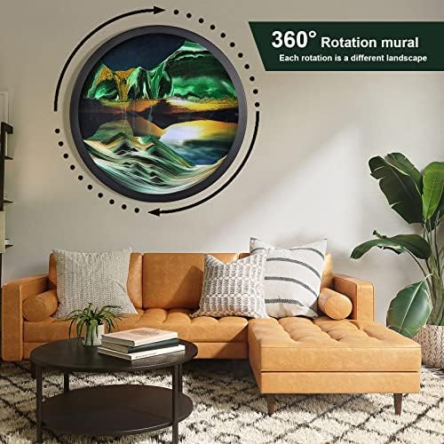 JZWLW 3D Deep Sea Sand Art Wall Decor 173 Inch
