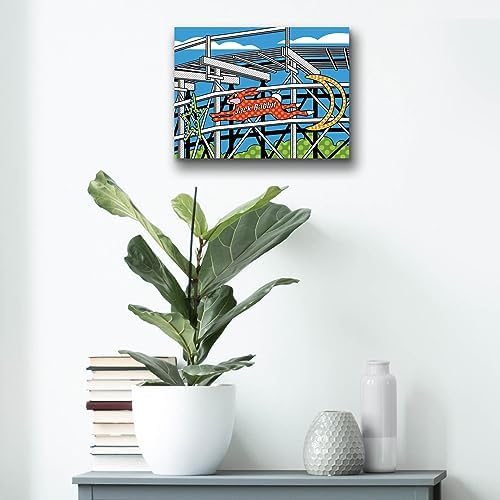 Epic Art Jack Rabbit Roller Coaster Acrylic Wall Art 16x12