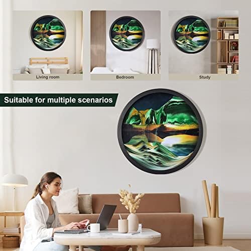 JZWLW 3D Deep Sea Sand Art Wall Decor 173 Inch